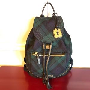 RARE VINTAGE DOONEY & BOURKE PLAID BACKPACK